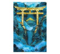 Puzzle Adulte en Plusieurs Pièces Jade Mountain Torii Gate Puzzle Familial : Un Défi Difficile, Un pour Les Amis Et La Famille 75x50cm/1000pcs