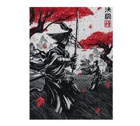 Puzzle Adulte en Plusieurs Pièces Japanese Duel Ink Wash Puzzle Familial : Un Défi Difficile, Un pour Les Amis Et La Famille 52x38cm/1000pcs
