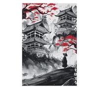 Puzzle Adulte en Plusieurs Pièces Japanese Traveler Ink Wash Puzzle Familial : Un Défi Difficile, Un pour Les Amis Et La Famille 75x50cm/1000pcs