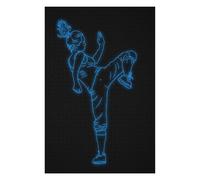 Puzzle Adulte en Plusieurs Pièces Neon Fighter Puzzle Familial : Un Défi Difficile, Un pour Les Amis Et La Famille 75x50cm/1000pcs