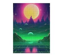 Puzzle Adulte en Plusieurs Pièces Neon Futurism Unleashed Puzzle Familial : Un Défi Difficile, Un pour Les Amis Et La Famille 52x38cm/1000pcs