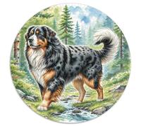 Puzzle Adulte & Enfant 12+ 1000 Pièces Mastiff tibétain Animaux - Ronde, Cadeau Unique, Activités Familiales, Jeu D’Intelligence, 1000pcs (67.5x67.5cm)