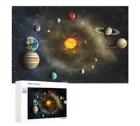Puzzle Adulte Exploring Our Solar System A Visual Journey -1, 1000 PCS, Loisir Relaxant, comme Loisir Apaisant pour Les Passionnés, pour La Détente À La Maison