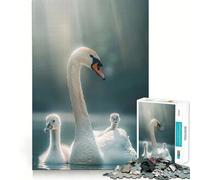 Puzzle Adulte Famille Animale 1000 Pièces Jeu de Réflexion Cadeau Découpe de Haute Précision Activité de Groupe Relaxante en Intérieur (38x52cm)