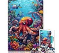Puzzle Adulte Fantasy Octopus 1000 pièces, Jeu Familial Difficile, Anti-Stress, défi Difficile, Superbes Cadeaux et Jouets 50x75cm