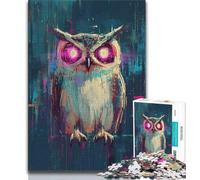 Puzzle Adulte Fantasy Owl 1000 pièces, Anti-Stress, défi Difficile, à Offrir en Cadeau à Toute la Famille 50x75cm