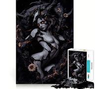 Puzzle Adulte Femme émergeant de la Pierre,1000 pièces,Jeu de Stimulation Cognitive,sans Espace,Assemblage précis,Cadeau d'anniversaire,Casse-tête (50x75cm)