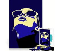 Puzzle Adulte Femme en Lunettes de Soleil 1000 pièces Jeu de mémoire mentale de Haute précision Découpe Activité Manuelle Calme Exercice Mental à la Maison (50x75cm)