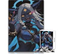Puzzle Adulte Fille démoniaque au troisième œil 1000 pièces - Jeu éducatif et Intelligent et touchant - Dimensions:38x52cm