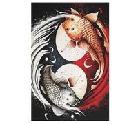 Puzzle Adulte Fish 1000 Pièces pour Enfants À Partir De 12 Ans Puzzles en Bois Casse-tête （78×53cm）