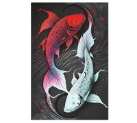 Puzzle Adulte Fish 1000 Pièces pour Enfants À Partir De 12 Ans Puzzles en Bois Casse-tête 78×53cm