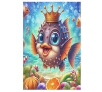 Puzzle Adulte Fish 1000 Pièces pour Enfants À Partir De 12 Ans Puzzles en Bois Casse-tête （78×53cm）