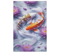 Puzzle Adulte Fish 1000 Pièces pour Enfants À Partir De 12 Ans Puzzles en Bois Casse-tête （78×53cm）