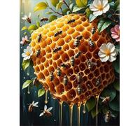 Puzzle Adulte Fleur d’Abeille mellifère, DIY Jigsaw Puzzle 30 pièces Adultes 25x20cm, Divertissement Créatif, Détente & Relaxation Puzzles de Qualité Supérieure Cadeau