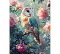 Puzzle Adulte Fleur de Hibou, DIY Jigsaw Puzzle 60 pièces Adultes 40x28cm, Divertissement Créatif, Détente & Relaxation Puzzles de Qualité Supérieure Cadeau