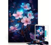 Puzzle Adulte Fleur de Prunier 1000 pièces Jeu d'entraînement cérébral Détente et créativité Cadeau Artistique (38x26cm)