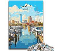 Puzzle Adulte Floride Tampa 1000 pièces, Jeu Stimulant et éducatif en Famille pour Anniversaire et Noël (1000 pièces, 50x75cm)