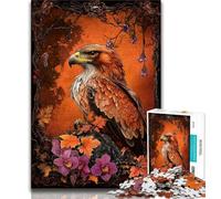 Puzzle Adulte Flower Eagle 1000 pièces, Difficile, Aide Le Cerveau à exercer, Jouets addictifs pour cultiver la Patience, Excellent Cadeau (38x26cm)