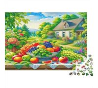 Puzzle Adulte Fruit pour Décoration Murale Maison avec Jardin de Fruits Jeu Éducatif Décompression 1000Pièces 52x38cm/1000pcs