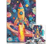 Puzzle Adulte fusée Spatiale 1000 pièces, Jouets éducatifs Anti-Stress, Cadeaux et Jouets de qualité 50x75cm