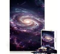 Puzzle Adulte Galaxie Spirale vibrante dans l'espace Profond 1000 pièces - Stimule la mémoire, procure Un Plaisir reposant - Découpe précise (38x26cm)