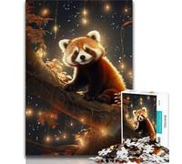 Puzzle Adulte Galaxy Red Panda 1000 pièces, Jeu éducatif, Jouet de défi, décoration Murale, Cadeaux d'anniversaire et de Noël Uniques (50x75cm)