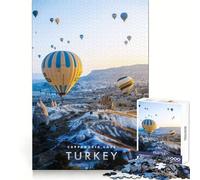 Puzzle Adulte Grotte de Cappadoce 1000 pièces Stimule l'esprit, Calme et Distraction Bords Uniformes Art Cadeau de Noël (50x75cm)