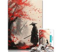 Puzzle Adulte Guerrier Ninja Japonais 1000 pièces pour Adultes et Adolescents idéal pour Passer du Temps à la Maison et renforcer l'amour Entre Couples (50x75cm)