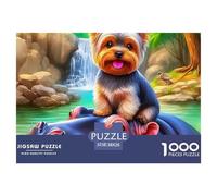 Puzzle Adulte Hippopotames1000 Pièces Défi Jouet Puzzle Décoratif Cartoon Animal Theme Puzzles Cadeaux pour Les Mères pour Adultes Et Enfants À Partir De 12 Ans 38x26cm/1000pcs