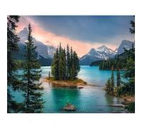 Puzzle adulte : ile de l'esprit 2000 pieces - collection canada - lac - paysage de montagne