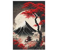 Puzzle Adulte Japon Style 1000 Pièces pour Enfants À Partir De 12 Ans Puzzles en Bois Casse-tête （78×53cm）