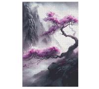 Puzzle Adulte Japonese Cerise Blossoms 1000 Pièces pour EnfFourmis À Partir De 12 Ans Puzzles en Bois Casse-tête 78×53cm