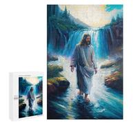 Puzzle Adulte Jesus Walking on Water, 1000 PCS, Illustration Détaillée, comme Idée Cadeau pour Les Adultes Aimant Les Puzzles