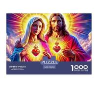 Puzzle Adulte JésusPuzzle 1000 Pièces Jeu Éducatif Qualité Supérieure 1000 Pièces SauveurPuzzles Cadeaux pour Femmes pour Adultes Enfants 70x50cm/1000pcs