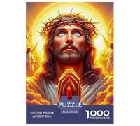 Puzzle Adulte JésusPuzzle 1000 Pièces Jeu Éducatif Qualité Supérieure 1000 Pièces SauveurPuzzles Cadeaux pour Les Mères pour Adultes Enfants 70x50cm/1000pcs