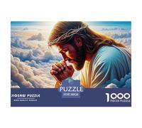 Puzzle Adulte JésusPuzzle 1000 Pièces Jeu Éducatif Qualité Supérieure 1000 Pièces SauveurPuzzles Cadeaux pour Hommes pour Adultes Et Enfants À Partir De 12 Ans 38x26cm/1000pcs