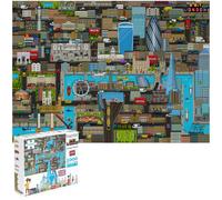 Puzzle Adulte Jigsaw 8-bit Londres 1000 Pièces Niveau 3 Carte