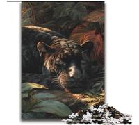 Puzzle Adulte Jungle Wild Black Panther 2000 pièces, Jeux éducatifs, décoration d'intérieur, Cadeau d'anniversaire, Art Mural (70x100cm)