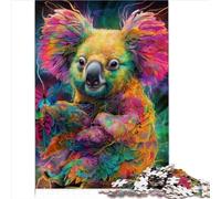 Puzzle Adulte Koala coloré 1000 pièces Puzzle pour Adultes Puzzle en Bois pour Adultes et Enfants Excellent Cadeau pour Adultes Taille (50x75 cm)