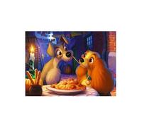 PUZZLE LA BELLE ET CLOCHARD : MISS LADY AU RESTAURANT 1000 PIECES - COLLECTION DISNEY - RAVENSBURGER 139729