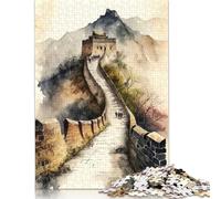 Puzzle Adulte La Grande Muraille de Chine, Puzzle en Papier pour Adolescents, Cadeaux, décoration d'intérieur, Jouets, 1000 pièces (38 x 26 cm)