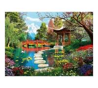 Puzzle adulte la riviere et le mont fuji - 1000 pieces - clementoni collection montagne et paysage du japon G