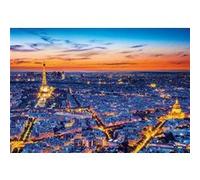 Puzzle adulte - la tour eiffel au couche du soleil - 1500 pieces - collection clementoni ville de paris G