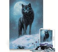 Puzzle Adulte Le Loup de l'Âme d'hiver 1000 pièces Stimule l'intellect et l'habileté Paisible et Amusant Taille idéale Cadeau Parfait (38x26cm)