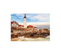 Puzzle Adulte : Le Phare Avec Vue Sur La Mer Et Les Rochers - 1500 Pieces - Educa Collection Paysage