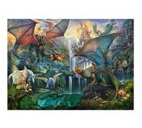Puzzle adulte le royaume des dragons - 9000 pieces - collection monde fantastique - foret fee - licorne