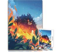 Puzzle Adulte Le Tyran du Feu 1000 pièces - Jeu d'éveil Amusant et éducatif - Cadeau Original et Surprenant - Dimensions:50x75cm