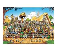 Puzzle adulte le village d'astérix - 1000 pieces - collection bd chien idéfix les romains - obélix - cléopatre - druide