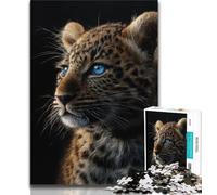 Puzzle Adulte Léopard Fantastique 1000 pièces, Difficile à réaliser, mais Amusant et Humoristique, Cadeau d'anniversaire, décoration Murale (38x26cm)