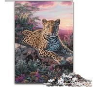 Puzzle Adulte Léopard Fantastique 1000 pièces, Jeu Familial Anti-Stress, défi Difficile, Superbes Cadeaux et Jouets (50x75cm)